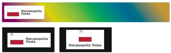 czytelność znaku. Kolory tła powinny być pastelowe i nie powinny przekraczać 25% nasycenia.