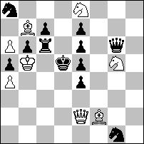 2.G:d2+ G:d2# 1...W:d6! 1.Sa5! ~ 2.Hd4+ A e:d4# 1...Wd:c8+ 2.Sc4+ W:c4# 1...W:d7 2.Hd3+ G W:d3# 1...S:d6 2.G:d2+ G:d2# 1.Scb8? Wd:c8+!