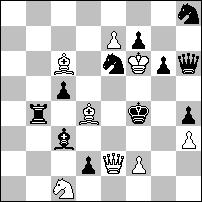 1 pochwała nr 171 Eugeniusz IWANOW & Jarosław BRZOZOWICZ Temat Mai 2: wymiana dualowych gróźb i wariantów w 2 fazach. 1.Sf2?Sc5?#! 1.Hc6? ~ 2.Hd5+ (2.Sf2/Sc5?) Gd4# 1...Sf3 2.