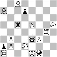 Gg5 f6 4.Ge3 d:e3 5.Wf2+ e:f2 6.He2+ d:e2# 1...d:c3 2.Wc2 d4 3.Ke1 d34.sd4+ Ke3 5.We2+ d:e2 6.Hd2+ c:d2#. IV nagroda Steven B. DOWD (USA) V nagroda Zoltan LABAI (Słowacja) 1 wyróżnienie honorowe G.