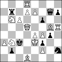 Sc3! 3...Gb1 4.Wa5+ Kb4 5.Wa4+ Kc5 6.Se4+ G:e4# 