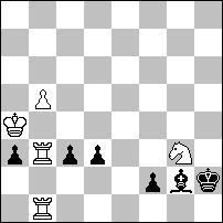 Wf5 Sd7+ 3.Kf7 Hc8 4.Sg6 S:c5 =) 1... H:b6 (1...Hd3 2.Sf7 H:f1 3.c7+ Kb7 4.Sfd6+ K:b6 5.c8H Se5 6.Hc7+ Ka6 7.Hc3 H:f2+ 8.Ke7 Ha7+ 9.Sc7+ Kb6 10.Hd4+ wygrana) 2.c7+ Kc8 (2...H:c7 3.Wb1+ Hb7 (3...Kc8 4.