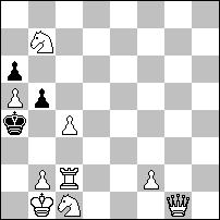 ..Ke4 a/ Ke6 b 2.Sd6 A/ Sg7 B # 1...Kg6! c 1.Wd5?+ Ke6 b/ Kg6 c 2. Sf4 C/ Gd3 D # 1...Ke4! a 1.e8G! tempo 1...Ke4 a/ Ke6 b 2. Gg6 E/ Gd7 F #.