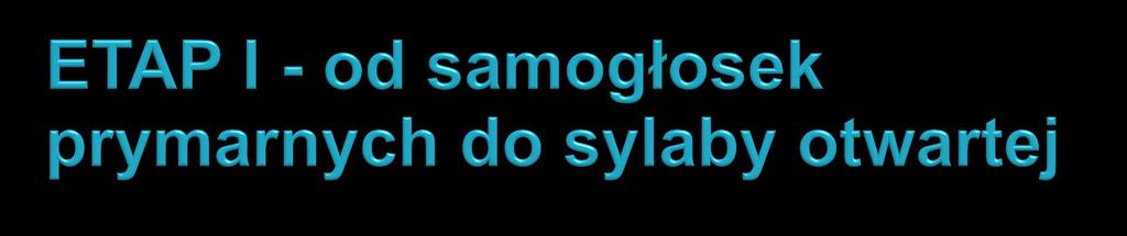 Stopniowo wprowadzamy nowe spółgłoski (zawsze w sylabach): p, m, b, l, f, w, t, d. Zapoznajemy dziecko z prostymi wyrazami do czytania globalnego, np.