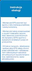 tolerancja prostokątności, P tolerancja płaskości, BS poziom wytrzymałości na zginanie [kpa], CS(10) poziom naprężenia ściskającego przy 10 procentowym odkształceniu względnym [kpa], DS(N) stabilność