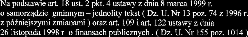 1014 ) RADA GMNY MASTA '- Wprowadza zmanq do : - Uchwaly Nr 47 / 99 Rady Gmny Masta w zbcy Kujawskej z dna 29 marca 1999 r w sprawe uchwalena budzetu grnny masta w zbcy Kujawskej na 1999 r.
