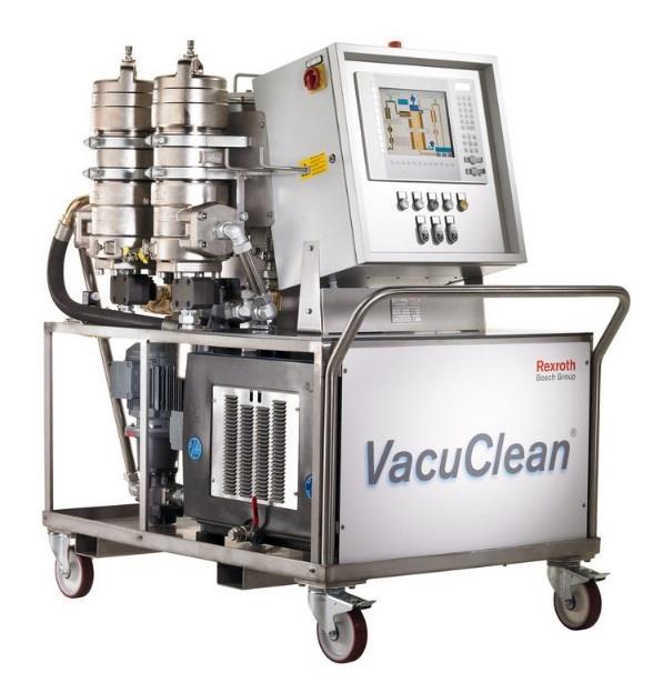 Rekomendowanym przez firmę Bosch Rexroth urządzeniem służącym do pielęgnacji oleju hydraulicznego jest VacuClean.