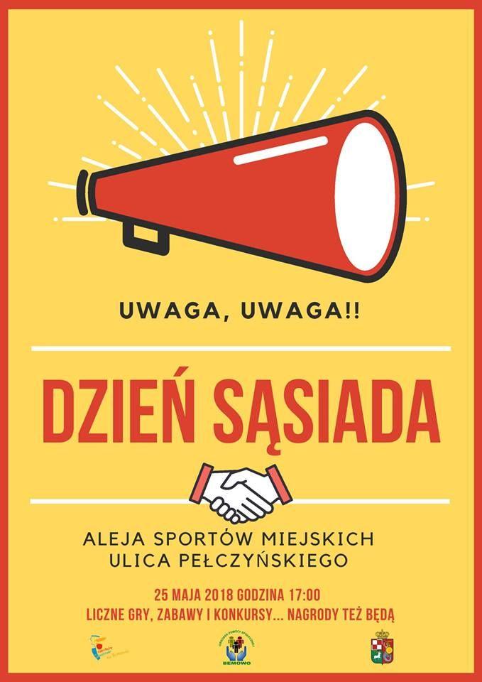 organizator: Ośrodek Pomocy Społecznej Dzielnicy Bemowo miejsce: ul. Pełczyńskiego "Aleja Sportów Miejskich" data: 25.05.2018 g. 17:00 plan: Impreza o charakterze sportowopiknikowym.