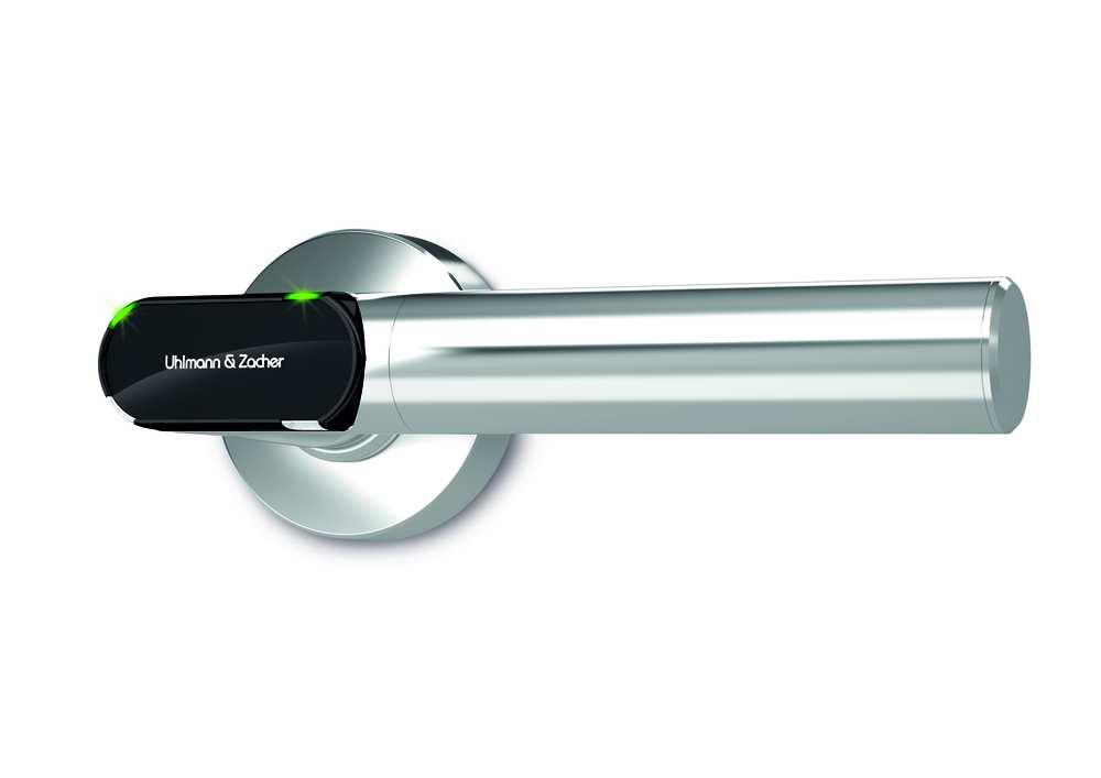 7, stoisko 17 Klamka elektroniczna Uhlmann Und Zacher (UZ).