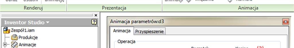 W przypadku drugiej zmiennej liniowej wybieramy koniec operacji 10mm, a