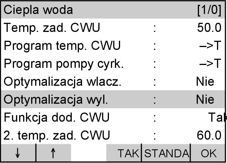 Dalsze nastawy Optymalizacja wyłączania ogrzewania podgrzewacza Jeżeli dla podgrzewacza wody użytkowej ustawiono czasy łączeniowe (patrz strona 25), można za pomocą optymalizacji włączania