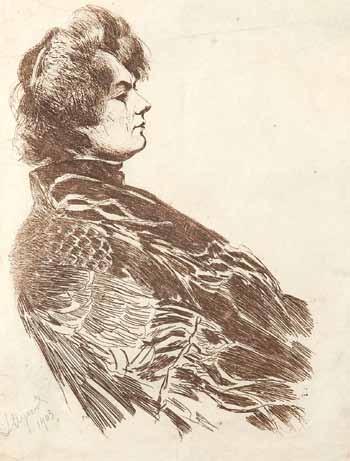 20 Leon Wyczółkowski (1852 Huta Miastkowska 1936 Warszawa) Portret kobiety, 1903 r.