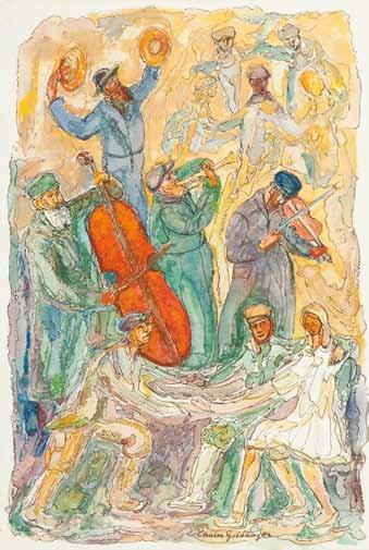 28 Chaim Goldberg (1917 Kazimierz Dolny 2004 Boca Raton) Święto żydowskie, 1994 r.