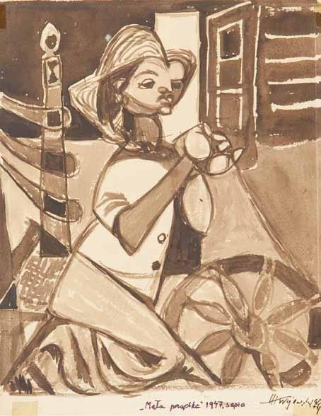 : 'H K 1947' 700 zł Estymacja: 1 200 2 000 77 Helena Krajewska (1910 Biecz 1988 Warszawa) Mała