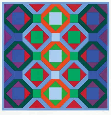 : '19/300' 5 000 zł Estymacja: 8 000 10 000 94 Victor Vasarely (1906 Prcs 1997 Paryż) Bez tytułu offset