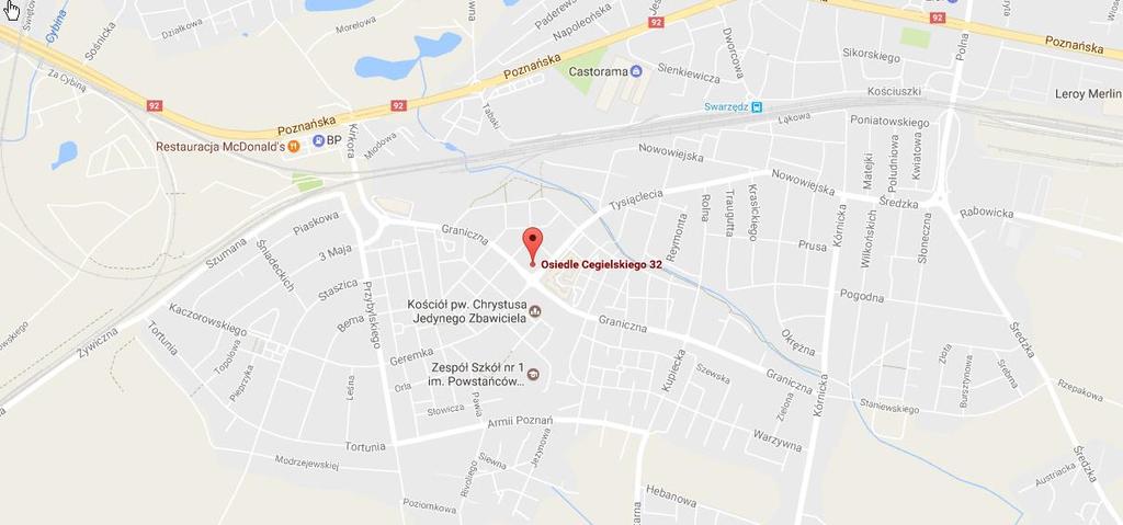 wielorodzinnym. Osiedle wielorodzinne zagospodarowane w zieleń ozdobną, place zabaw, parkingi, markety i sklepy osiedlowe itp.