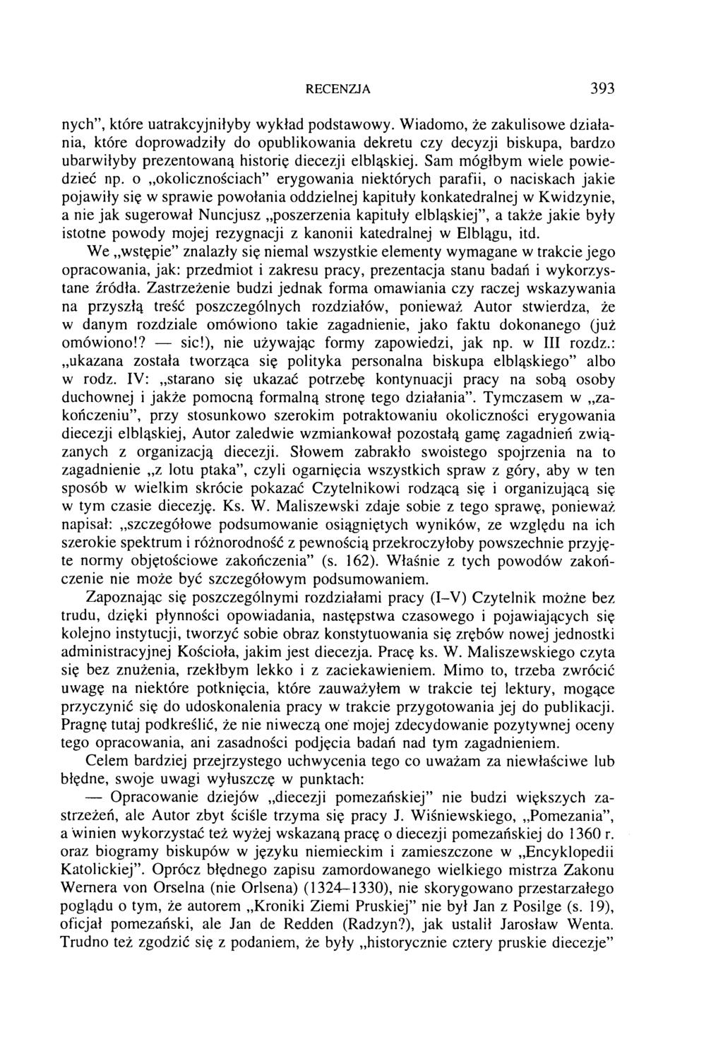 RECENZJA 393 nych, które uatrakcyjniłyby wykład podstawowy.