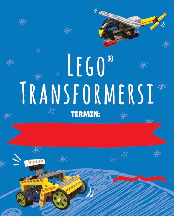 27 31.08 Robotyka dla Juniora LEGO TRANSFORMERS Przygotuj się na budowanie i odkryj, jak możesz z tych samych klocków zmienić zbudowany model w zupełnie coś innego!