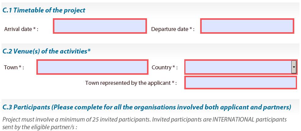 wnioskodawcę Uczestnicy wg grup docelowych i organizacji minimum to 25 zagranicznych zaproszonych