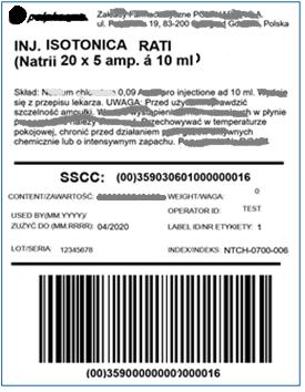 Oznaczenie palety kodami