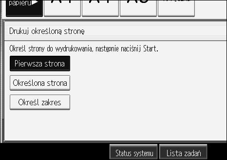 Serwer dokumentów Drukowanie okreãlonego zakresu 4 Z ekranu wyboru dokumentów moåna wydrukowaæ okreãlony zakres wybranego dokumentu.