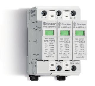 SPD Typ 1 + 2 Ogranicznik przepięć z wysoką wydajnością "Low Up" - instalacja 1 i 3-fazowa Ograniczniki przepięć odpowiednie do sieci 230/400V, zapobiegające przepięciom spowodowanym pośrednim lub