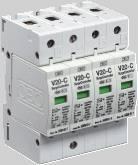 Italacje zasilające Ogranicznik przepięć/surgecontroller Ogranicznik 2 V 20-C/-550 -biegunowy kompletny, 550 V 7,000 5099 53 6 V 20-C/2-550 2-biegunowy kompletny, 550 V 3,000 5099 54 4 V 20-C/3-550