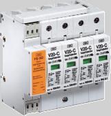 Italacje zasilające Ogranicznik 2 Ogranicznik przepięć/surgecontroller z AS kg/% 57,000 5096 39 7 V 20-C/3+NPE-AS 3-biegunowy z NPE; z AS, V Wkładka i podstawa zmontowane i gotowe do przyłączenia, z