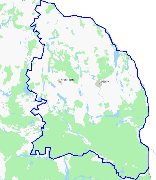 Rozmieszczenie lasów w powiecie jest nierównomierne.
