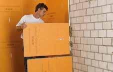 Schlüter -KERDI-BOARD Ścank dzałowe ze Schlüter -KERDI-BOARD Idealne podłoże pod płytk W pomeszczenach santarnych wymagane są często przegrody pomędzy natryskam, ubkacjam lub nnym