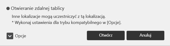 ekranu. Dotknij przycisku [Start], aby udostępnić obraz wyświetlany na ekranie tablicy. Aby uzyskać szczegółowe informacje, patrz str.