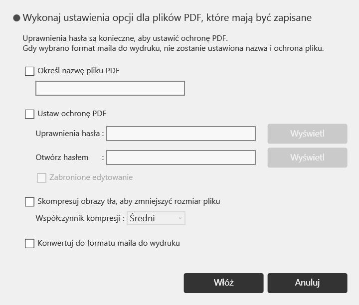 Obsługiwanie pliku 2. Dotknij ikonę [Wysyłanie wiadomości e-mail]. PL DTW476 3.