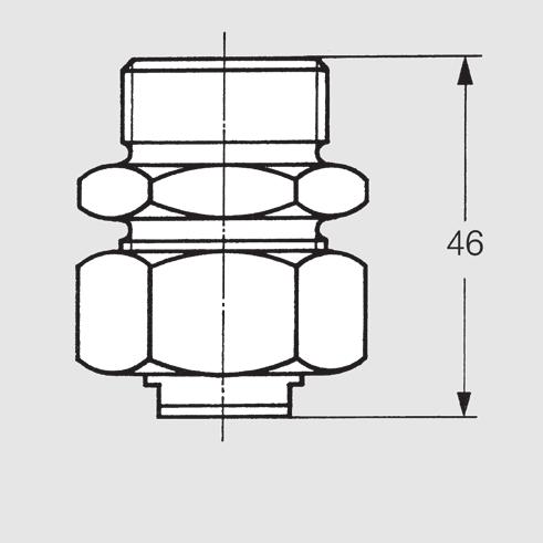 Mocowanie nakrętką Seria 656 / 657 Kod materiału 16 ISI 303 17 1) 30 ISI 316Ti/ ISI 316L 05 10 20 30 50 70 100 656 727 656 767 656 807 656 887 656 927 350 500 550 160 170 200 260 290 3 500 1000
