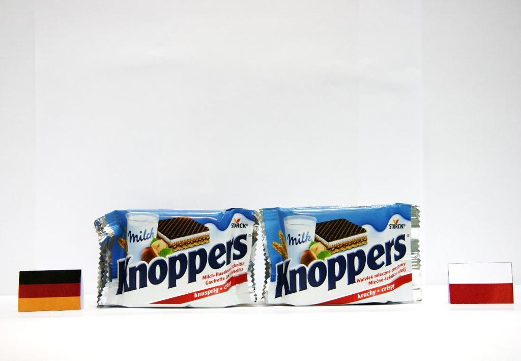 Wafelek Knoppers (MAKRO) 39,39 33,20 Oznakowa - w tym wykaz składników Wnioski: produkt polski jest i