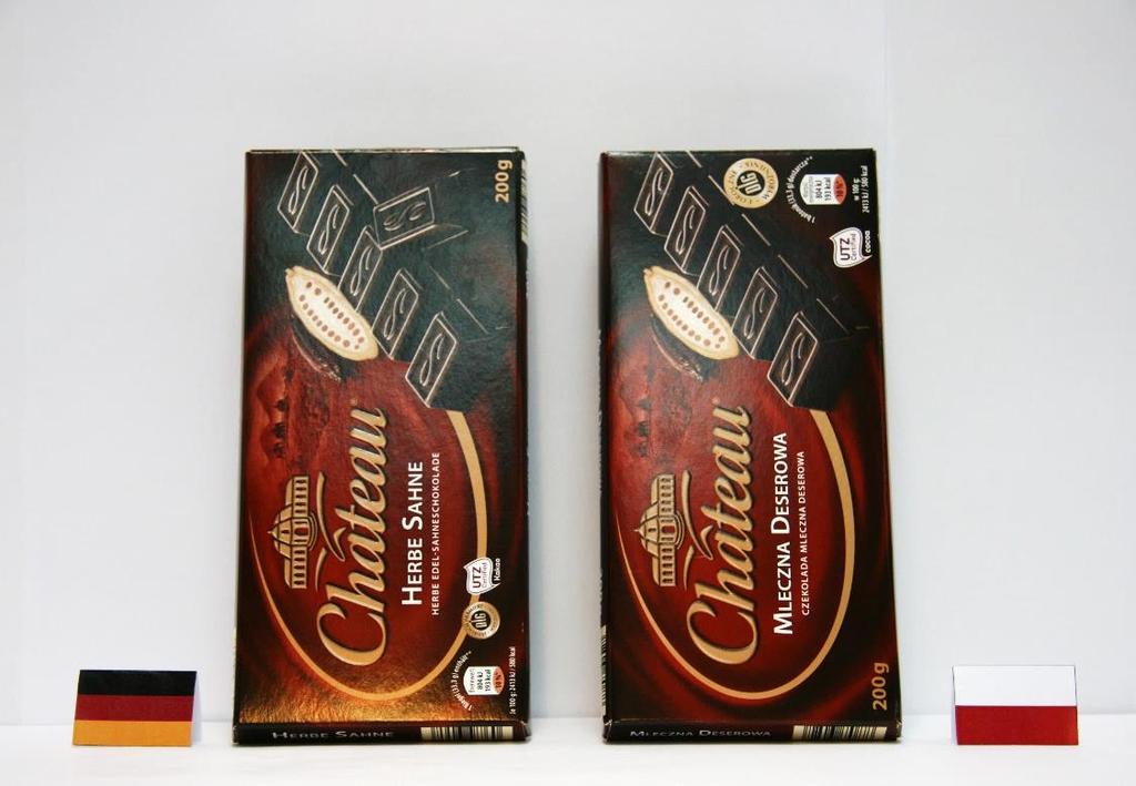 Czekolada mleczna deserowa (ALDI) 29,42 34,95 Oznakowa - w tym wykaz składników Wnioski: produkt polski