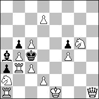 1 Ka6 2.G:c4# 1 a:b4 2.G:b7# 1.He4! ~ 2.H:c4# 1 Ka6 2.G:b7# 1 a:b4 2.G:c4# 1 K:b4 2.H:c4# 1.Gc3? ~ 2.Gb7# 1...Ka6 2.G;c4# 1 Gb8!