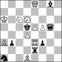 1 wyróżnienie honorowe)- nr 1289 Zoltan LABAI (Sowacja) Dombrowskis połączony z roszadą, ale pozycja mało atrakcyjna. 1.Sc1? ~ 2.d3# A 1 G:b3! a 1.d8W? ~ 2.Hd5# B 1 K:b3!
