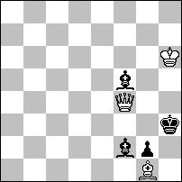 paradoks Dombrowskisa i "legalne" duale. 1...Se5~ 2.Gd7# A/Gf7# A 1.We2? ~ 2.Gd7# A/2.Gf7# B/2.W:e5# C 1...We3! a 1.He4? ~ 2.Gd7# A/2.Gf7# B 1...f5 2.H:e5# 1...W:d4! 1.We4! ~ 2.W:e5# C 1...We3 a 2.