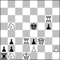 1.Se8! ~ 2.W:g5+ A G:g5+ 3.f4+ B G:f4# 1 Wf2 2.f4+ B W:f4 3.W:e4 + C W:e4# 1 Sd6 2.W:e4+ C S:e4 3.Sc4+ D W:c4# 1 e:f3 2.Sc4+ D W:c4 3.W:g5 + A G:g5#.