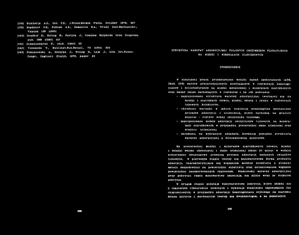 d s ta w io n o w y n ik i b a d a n s p e k tra ln y c h (ATR, IRAS, XPS) w a rs tw p o w ie rz c h n io w y c h p o w s ta ją c y c h w ro z tw o r a c h k s a n to g e - n ia n ó w i d i t i o f o
