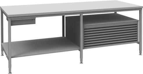 ELEMENTY STEM Symbol Wymiary Blat Szuflady /Półki STM 1 1300x940x900 36 mm + STM 2 2580x940x900 36 mm + SZ 1