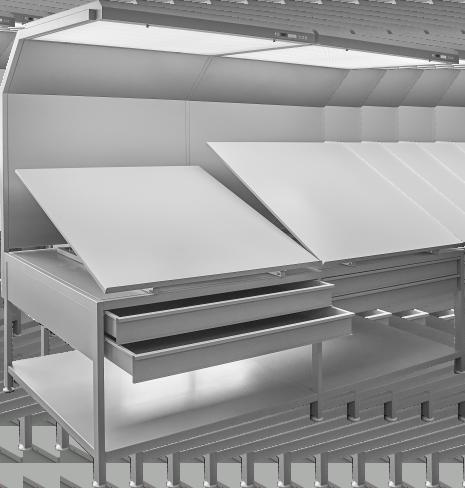 Wymiary: 2500x 1200x 2270 mm STANOWISKO KONTROLNE CCS Z PODŚWIETLACZEM