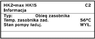 Wybieg pompy ładującej 3-9 min. 5 min.