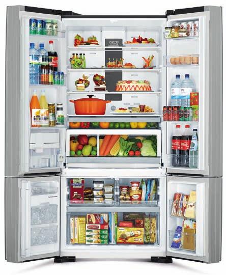 RWB800PRU6X Pojemność: brutto 697 l. / netto 637 l.