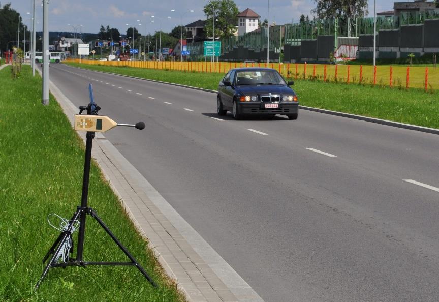 natężenie ruchu, prędkość pojazdów, udział w ruchu pojazdów