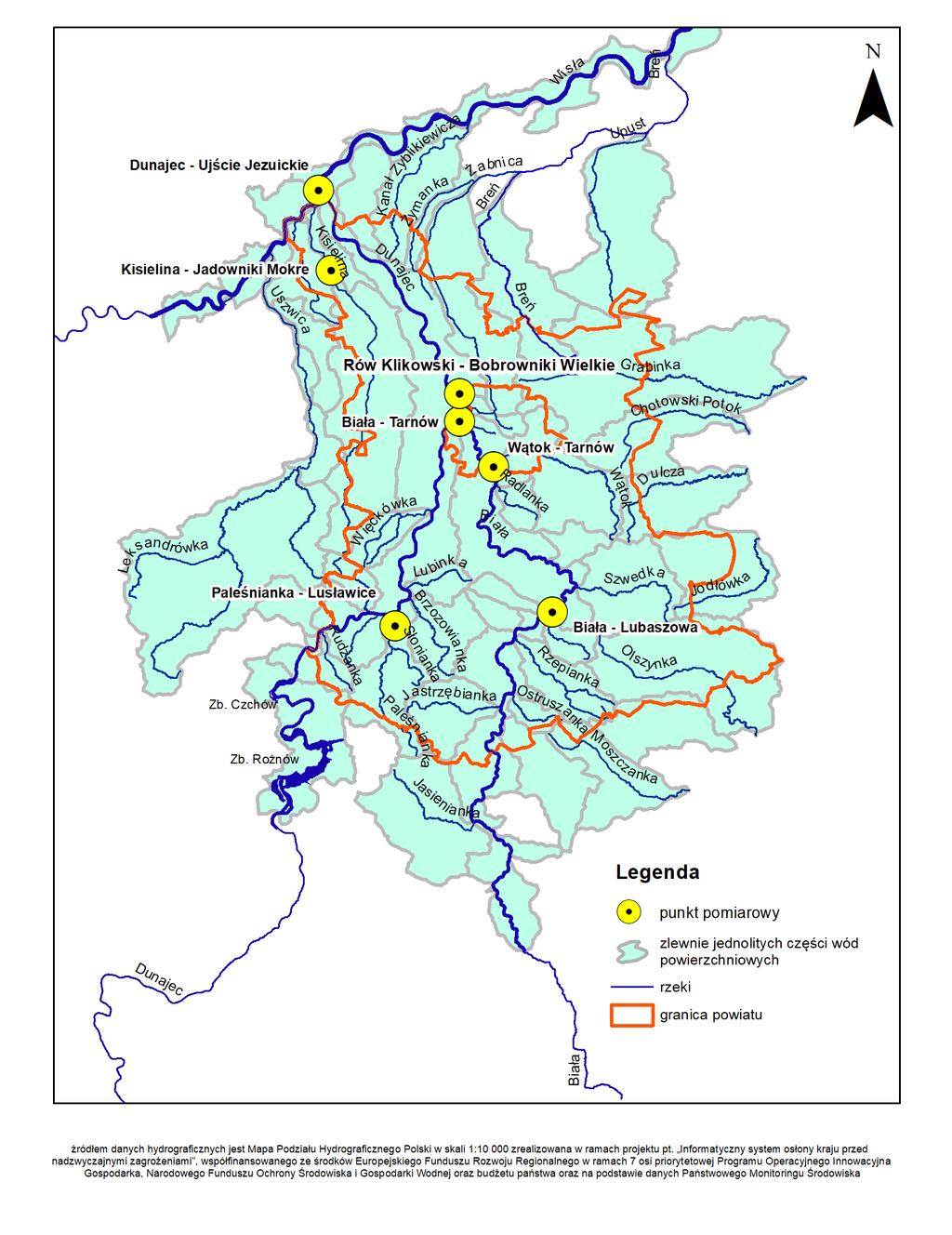 Informacja o stanie środowiska Mapa 4.