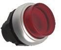 Seria Ø22mm Przyciski podświetlane z samoczynnym powrotem. LPC BL10... LPC BL20... Przyciski podświetlane dwustanowe. LPC QL10... LPC QL20.