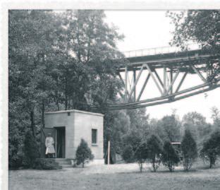 Rozdział III Spółka PEK Gródek Fot. 8. Stacja limnigraficzna w Leosi - 1931 r. Elektrownia w Gródku była znaczącym osiągnięciem polskich inżynierów i techników.
