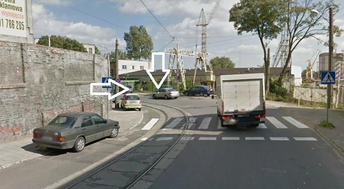 Fot. 10. Szczecin. Wąski zakręt przy ulicy Ludowej.