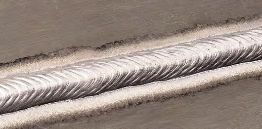 Spawanie aluminium procesem GMAW- PP w trybie synergicznym Tabela 15. Przykładowe programy do spawania aluminium procesem GMAW-PP. Średnica drutu Materiał drutu Gaz 0.8 0.9 1.0 1.2 1.4 1.